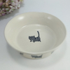 Dry Ceramic Small Round Pet Bowl For Food And Water
