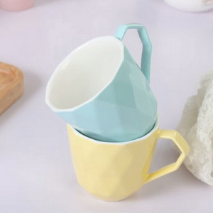 Custom Blue Glazed Ceramic Coffee Mug