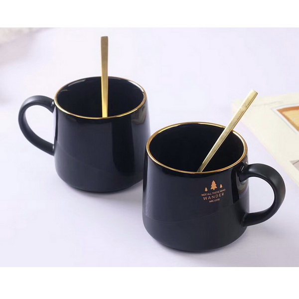 Factory Direct Wholesale Novelty Coffee Mugs with Lid Spoon Cheap