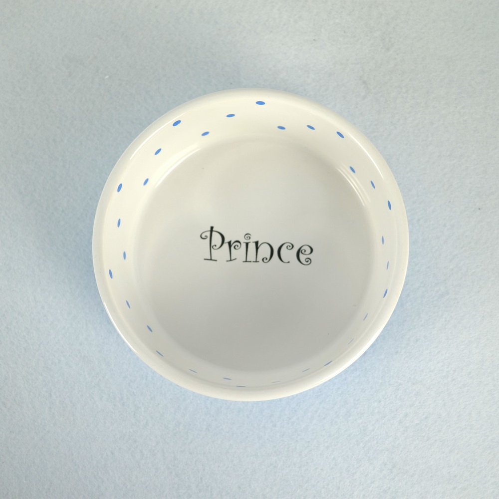 Round Ceramic Pet Bowl for Food And Water