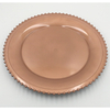 Wholesale Cheap Plastic Rose Gold Wedding Charger Plate