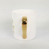 Wholesale Retail Withe Body with Gold Rim And Handle Ocean Sun Beach Decal Ceramic Coffee Mug