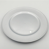 Luxury Wedding Elegant Glass Cheap Silver Charger Plateying