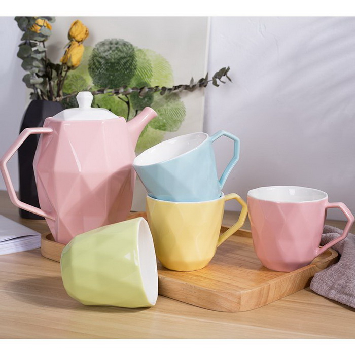 Promotional Custom LOGO Printed Ceramic Tea Cup Set Buy ceramic tea infuser mug, glitter