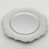 Luxury Wedding Elegant Glass Cheap Silver Charger Plateying