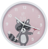Cheap Good Quality Plastic Wall Clock with Cute Hedgehog Design for Baby Kids 