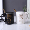 China Manufacture Low Price Wholesale White And Black Couple's Ceramic Mug