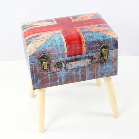 New Design Home Furniture KD Stools Foldable Ottoman Storage Box Storage Ottoman Bench