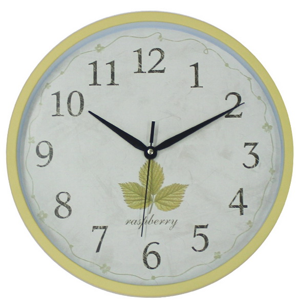 Home Decoration Green Plant Wall Clock
