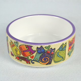 Personalize Cat Food Bowl, Cat Shape Pet Bowl Ceramic