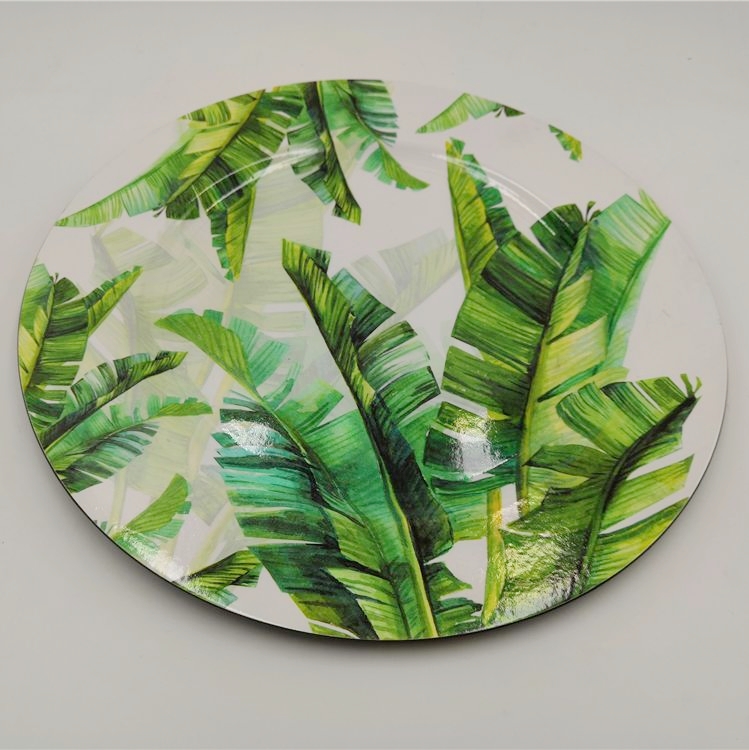 Hot Sale High Quality Competitive Price Unbreakable Round Printed Dinnerware Plate