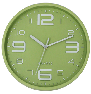 Cheap Fancy 3D Numbers Green Wall Clock