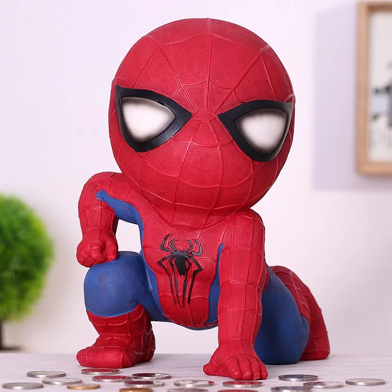 Polyresin Funny Spiderman Money Box/cheap Piggy Bank for Sale Buy