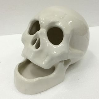 Vivid 3D Interior Decoration Ceramic Skull Bobble Head