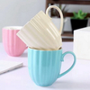 Wholesale Chaozhou Porcelain Mug Golden Rim White Ceramic Mug Cup Fine Bone China Footed Mug
