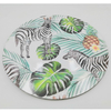 Wholesale Custom Logo Flower Plastic Decorative Pink Charger Plates