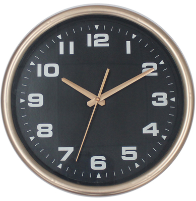 Wholesales 12inch Fancy Electroplating Glod Wall Clock