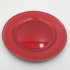 OEM Colored Round Plates Melamine Cheap Plastic Plates Red Plate