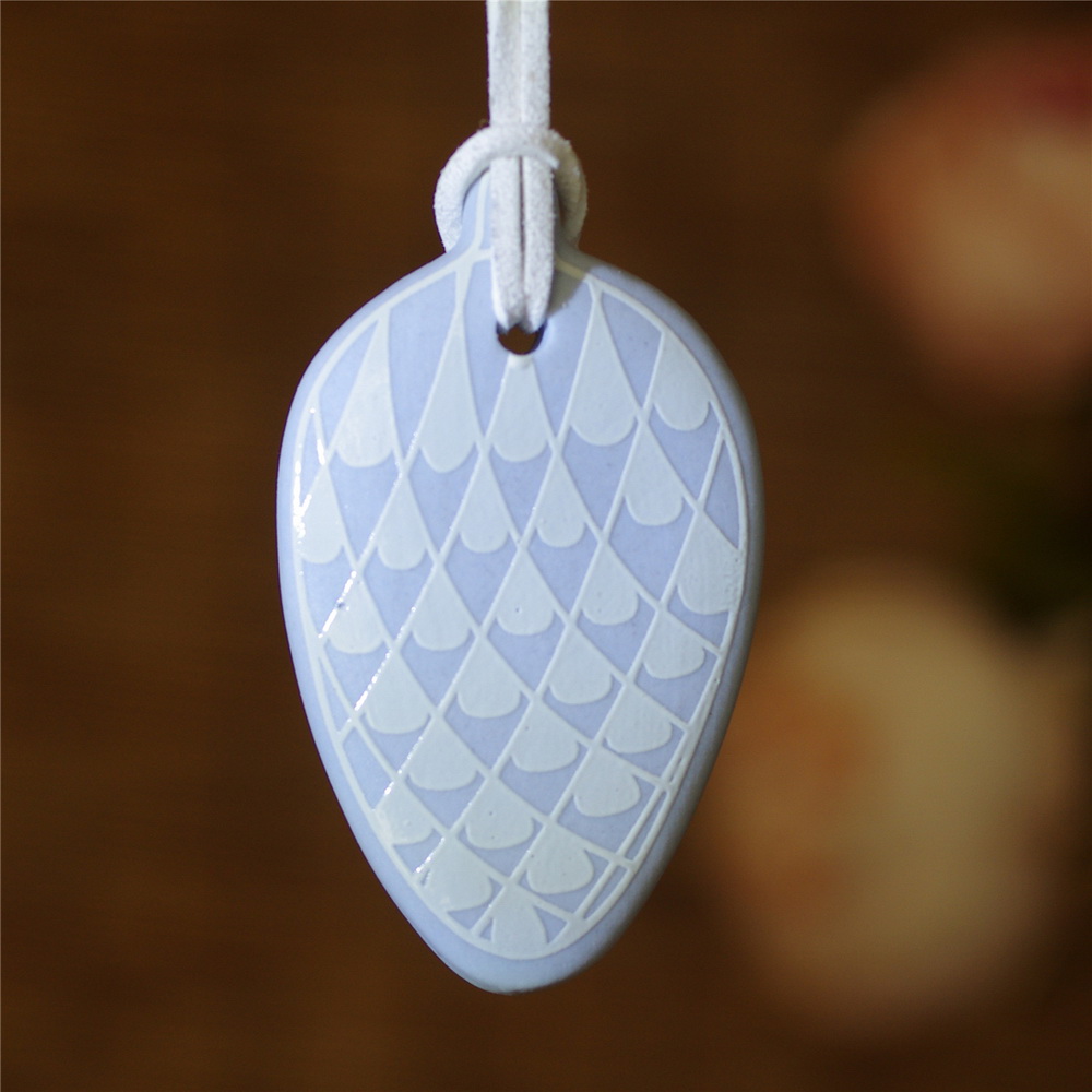 Star Shape Christmas Tree Decoration, Ceramic Ornament, Personalized Star Pendant