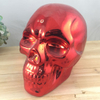 Halloween Skull Head Resin Handmade Painted Warrior Money Bank