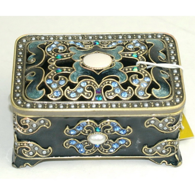 Antique zinc alloy marble inner lining rosary custom jewelry box Buy