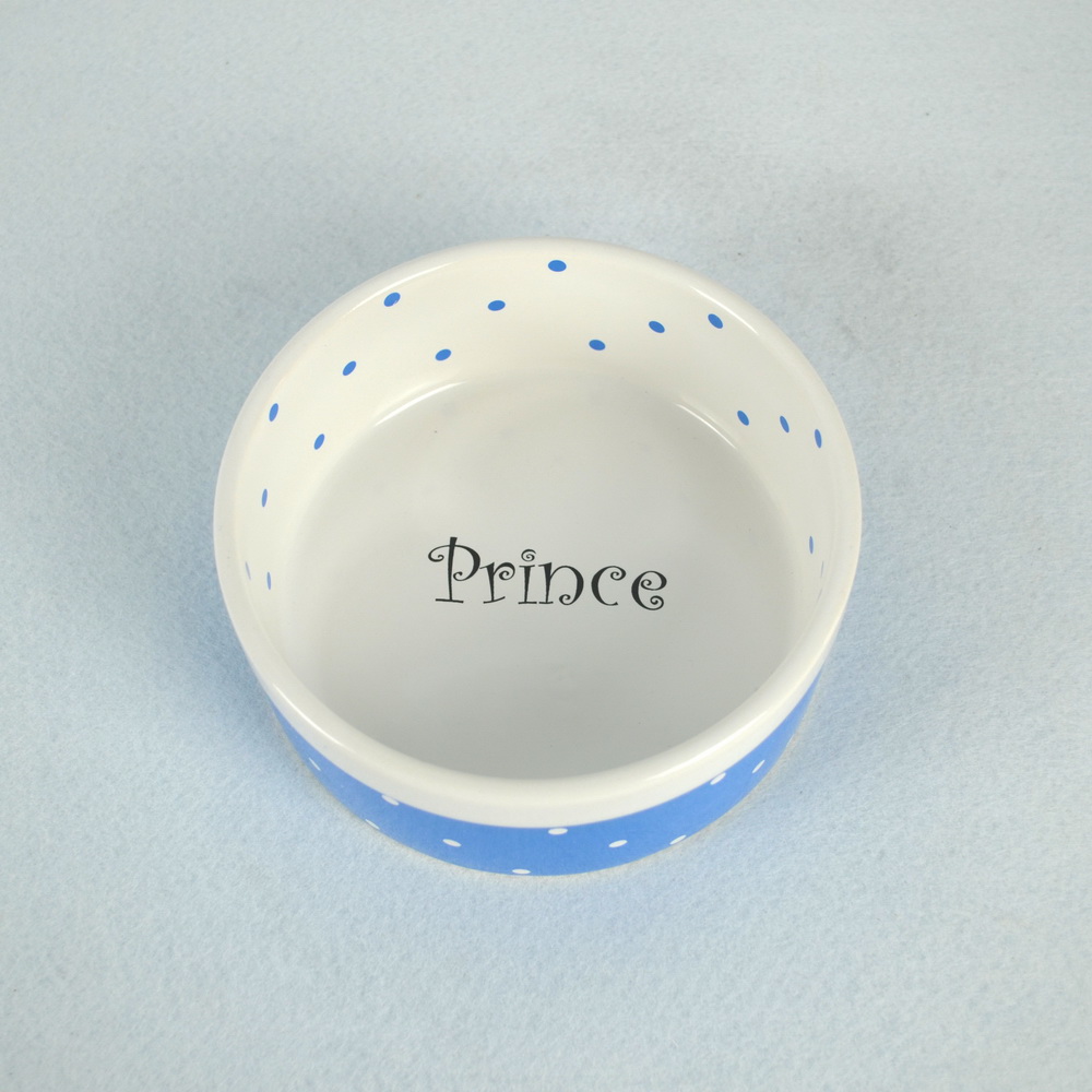 Round Ceramic Pet Bowl for Food And Water