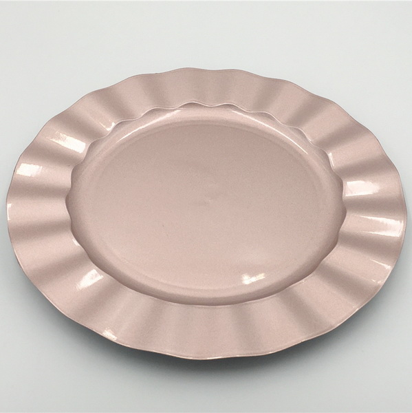 Wholesale Rose Gold Disposable Plastic Plates Buy