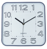 White Background Design Wall Clock with 3D Numbers