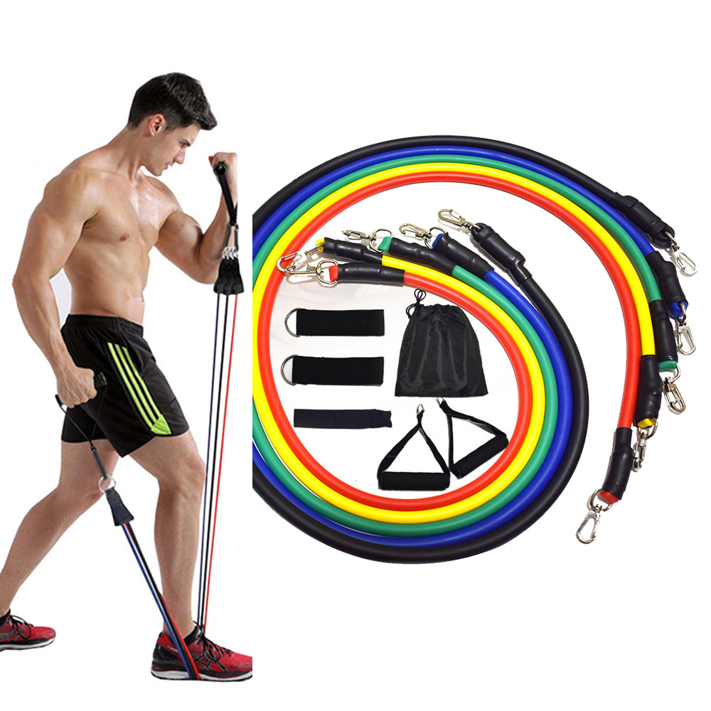 Resistance Bands Set Fitness Bands Resistance Gym Equipment Exercise Bands Pull Rope Fitness Elastic Training Expander