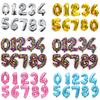 16/32inch Number Aluminum Foil Balloons Rose Gold Silver Digit Figure Balloon 
