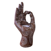 Buddha Candle Holder Mudra Hand Tabletop Tealight Decor 