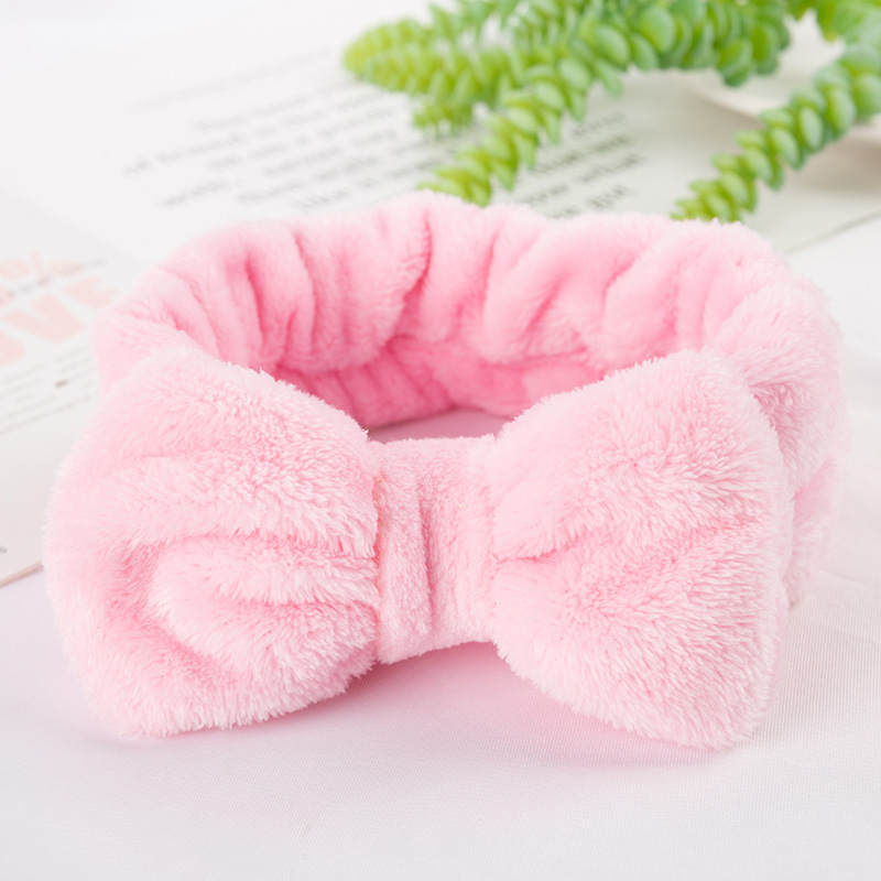 Coral Fleece Soft Headband Cross Top Kont Hairband