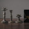 Antique Candlestick Resin Candle Accessory Retro Candle Holder French Candle Sconce Nostalgic Candlestick