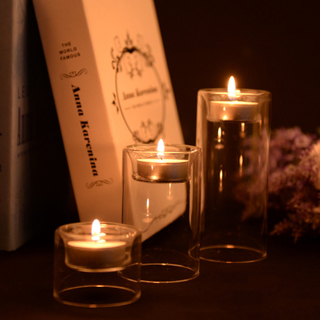 Tealight Glass Candle Holders for Wedding Centerpiece, Versatile, Flowers Vase,Home Decoration Windowsill amp Festival