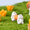 2~5pcs Easter Rabbit Miniature Bunny Figurine Easter Decoration Craft Home Decoration Desktop Garden Decoration Accessories 2023