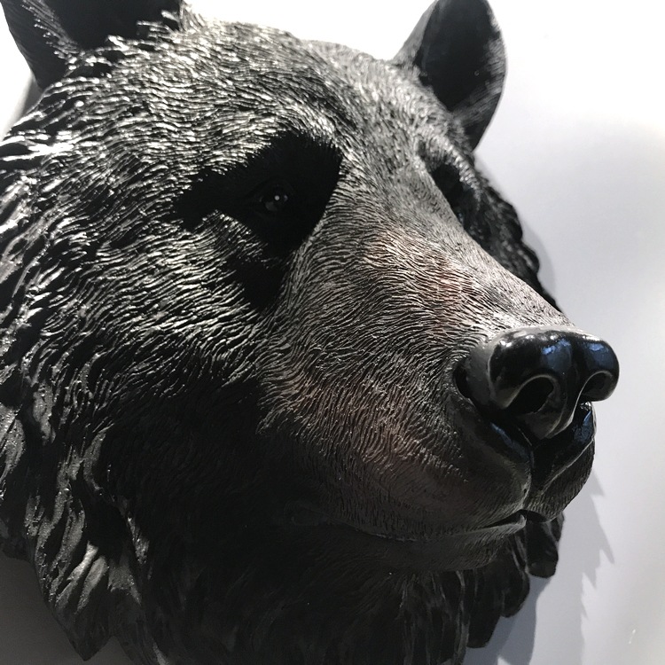 Creative Home Accessories Simulated Animal Head Wall Decor Modern Room Decoration Lion Wall Decor Resin Crafts Easter Gift