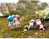 1set Sweety Lovers Couple Chair Figurines Miniatures Fairy Garden Gnome Moss Valentine&#39;s Day Gift Resin Crafts Home Decoration