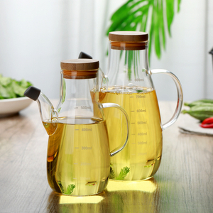 Glass Olive Oil Bottle Leak-proof Dripping Oil Edible Soy Sauce Vinegar Seasoning Jar Kitchen Supplies 125ml 250ml 500ml