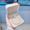 New Korean Fashion 925 Sterling Silver Lucky Beads Bangles for Women Bracelets Luxury Designer Party Wedding Jewelry Gifts