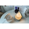 Decorative Nightlight Ceramics Shell Glass Pearl Night Light Desktop Nightstand Bedside Decorative Lamp Ornament