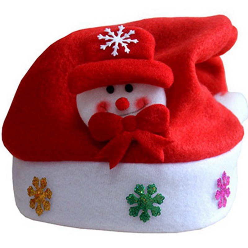 Classic Christmas Hat Xmas Plush Santa Hat