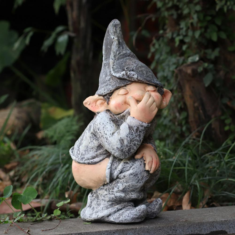  Funny Gnome Miniature Dwarf Figurine Statue Gardening Decor for Gard