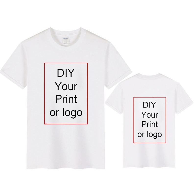 Cotton Custom Designer T Shirt Women DIY Logo Brand Tops Men Clothing