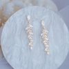 Charm 18k Real Gold Leaves Earrings for Women Exquisite Tiny Zirconia Stud Earring Elegant Korean Crystal Wedding Ringen Pendant