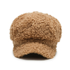Women Lamb Wool Berets Autumn And Winter Fashion All-match Hat Painter Octagonal Cap