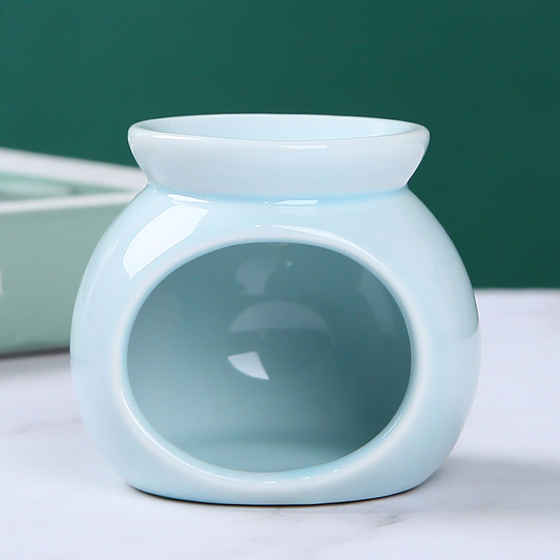 Classic American Ceramic Scented Candle Holders Incense Essential Oil Lamp Tealight Candle Holder Yoga Oil Burner Ornament