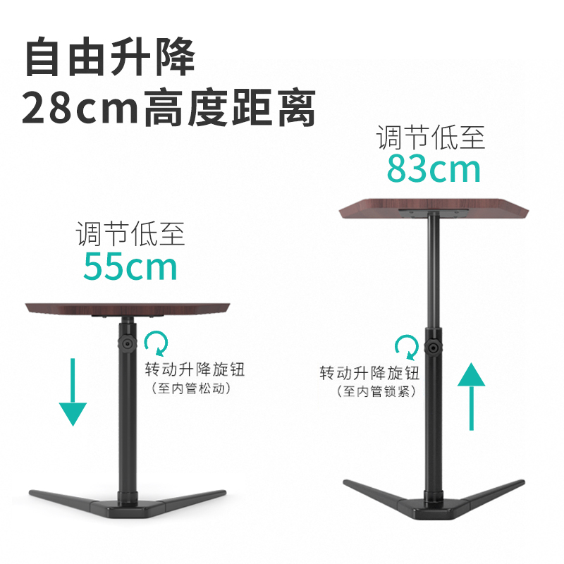  Laptop Desk Bed Desk Simple Lifting Small Table Simple Sofa Side Movable Bedside Tables Laptop Table Mesa Office Furniture