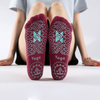 1 Pair Breathable Anti-friction Women Yoga Socks Silicone Non Slip Pilates Barre Breathable Sports Dance Socks Slippers Women