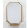 Decorative Wall Mirror with Round Aluminum Alloy Frame Gold
