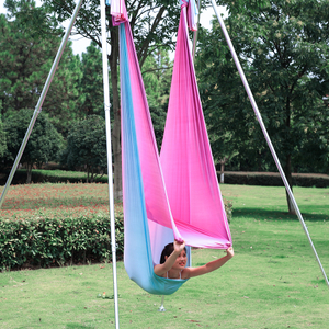 New Design Yoga Hammock Fabric 5M Aerial Flying Swing for Outdoor Exercise Bodybuilding